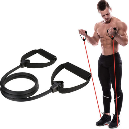 Yoga Crossfit Resistance Bands Exerciser Pull Rope Portable Gym Workout Pilates Bar