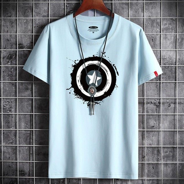 2021 Newest T Shirt for Men Clothing Anime Fitness White O Neck Man T-shirt For Male Oversized S-6XL New Men T-shirts Goth Punk - The Styky Shack