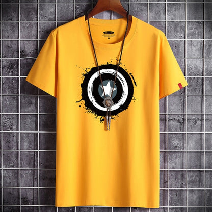 2021 Newest T Shirt for Men Clothing Anime Fitness White O Neck Man T-shirt For Male Oversized S-6XL New Men T-shirts Goth Punk - The Styky Shack