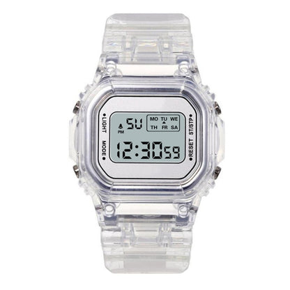 Reloj Unisex para hombre y mujer, relojes de pulsera militares deportivos digitales LED Vintage dorados, plateados y negros, regalo electrónico Digital para hombre