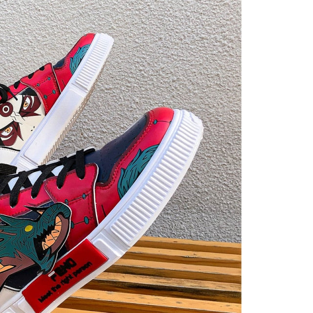 Anime Shoes Men Women Student Cosplay Sneakers Unisex High Top Couple Vulcanized Shoes Tennis Cartoon Animation - The Styky Shack