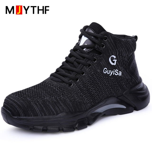 2021 Male Work Boots Indestructible Safety Shoes Men Steel Toe Shoes Puncture-Proof Work Sneakers Male Shoes Adult Work Shoes - The Styky Shack