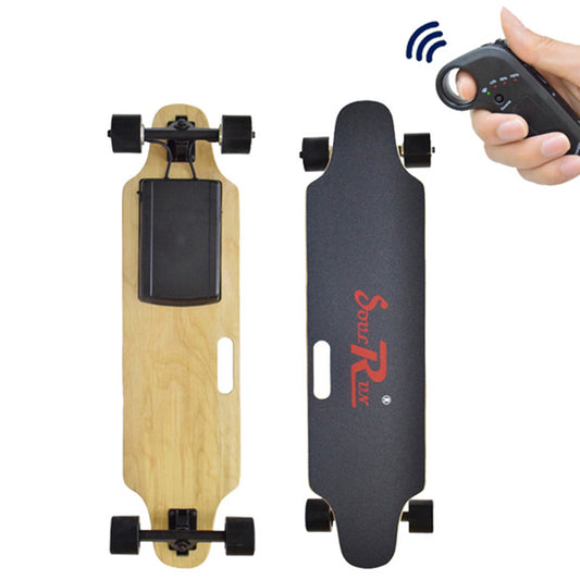 [EU instock] HT-S1 Smart Skateboard 4 Wheels Electric Longboard Scooter 300W 2 Double Motor 24v 4.4ah With 2.4G Digital Remote Control