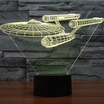 3D Nightlight Decorative LED 1 pc "Starship Enterprise"