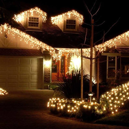 Guirnalda de luces LED de 3Mx1M, 120 LED, luces decorativas navideñas con 8 modos, guirnalda para exteriores, impermeable, hogar para boda, fiesta, cortina, jardín, ventana, idea de decoración del hogar 