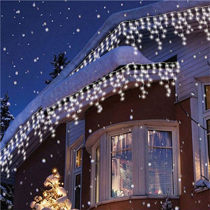 Guirnalda de luces LED de 3Mx1M, 120 LED, luces decorativas navideñas con 8 modos, guirnalda para exteriores, impermeable, hogar para boda, fiesta, cortina, jardín, ventana, idea de decoración del hogar 