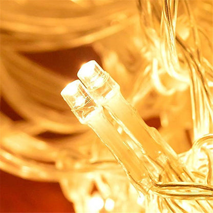 3Mx1M LED Icicle String Lights 120 LEDs Christmas Decorating Lights with 8 Modes Garland Outdoor Waterproof Home for Wedding Party Curtain Garden Window Home Décor Idea